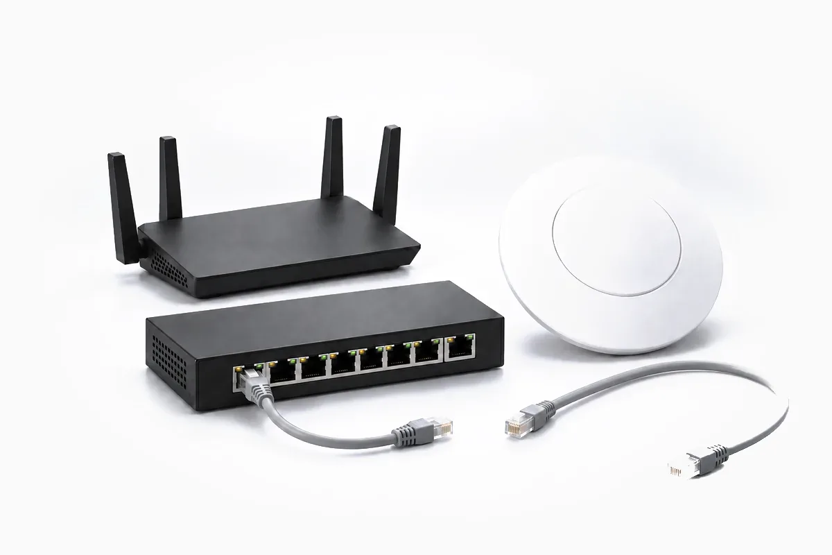 Router, switch și access point